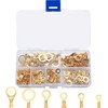 160 Pcs Copper Ring Terminals, M3/M4/M5/M6/M8/M10 Brass Wire Connectors, Open