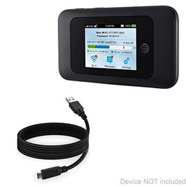 BoxWave Cable Compatible with AT&T Velocity 2 Mobile Hotspot - DirectSync - USB 3.0 A to USB 3.1 Type C, USB C Charge and Sync Cable for AT&T Velocity 2 Mobile Hotspot - 6ft - Black