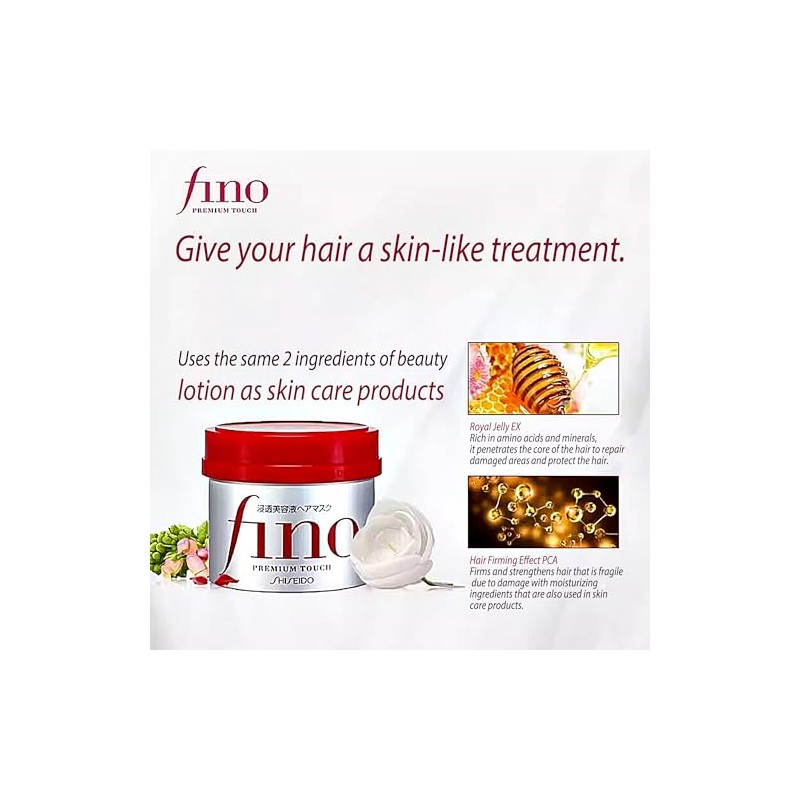 Shiseido Fino Premium Touch Hair Treatment Mask, 230g, Pack of