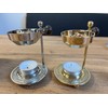 Bitto Weihrauchbrenner Oman golden Messing verstellbar, H 10 cm, Ø