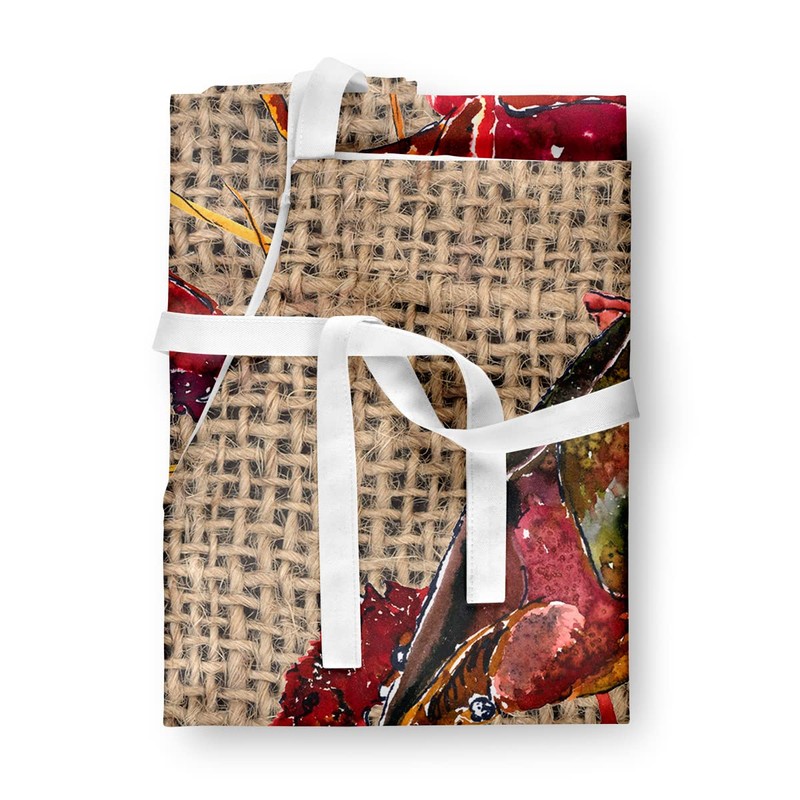 Caroline's Treasures 8739APRON Crawfish Apron, Large, Multicolor