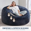 Hobestluk 5ft Bean Bag Chairs for Adults Large Beanbag Chair