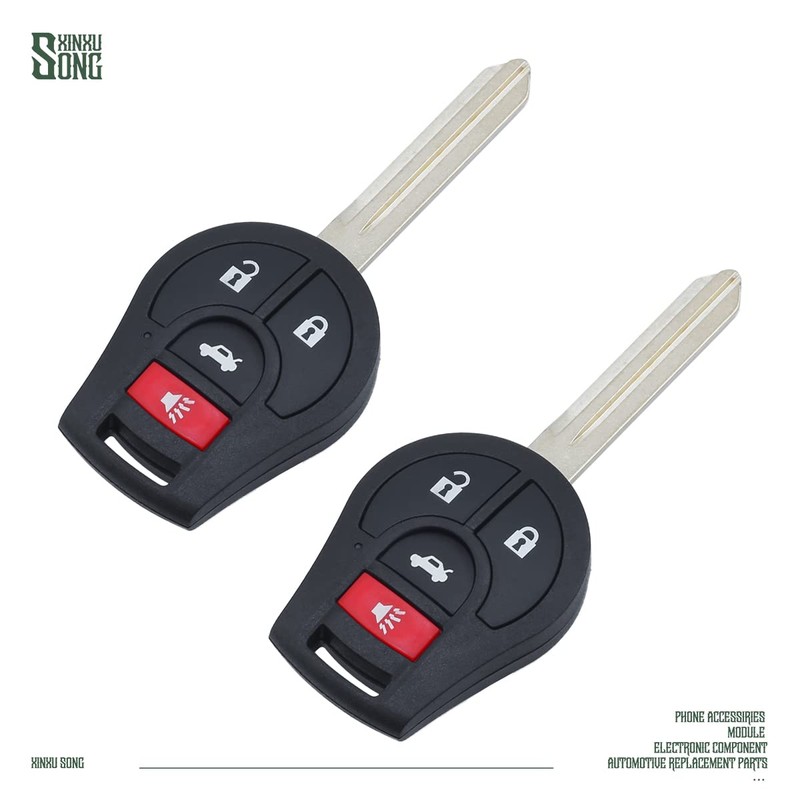 XINXUSONG 2Pcs CWTWB1U751 Car Key Fob Keyless Control Entry Remote