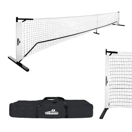 THUNDERBAY Portable 22FT Pickleball Net, Game Standard Size, Anti-sag Design, Stable Metal Frame and Powerful PE Net