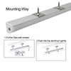 HAMRVL 6-Pack 1ft/30cm 16x16mm Led Aluminum Channel System with Cover