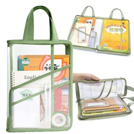 Oaygat A4 Document Organizer Bag Student Book Pouch Reading Book Bag Waterproof File Organizer Bag File Folder Tote Bag School Book Bag File Bag Zipper File Pouch Bag Reading Homework Book Storage Bag