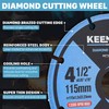 KEENTECH 4 1/2 x 7/8 Inch Diamond Cut Off Wheel