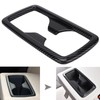 Rear Water Cup Holder Panel Frame Trim Carbon Fiber Style