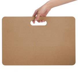 ZENFUN Clay Wedging Board, 12 x 18" Portable Clay Board with Built in Handle, Sturdy 8mm Thickness Wooden Mat Mud Board for Clay Crafts, Drafting Art, Ceramics Pottery Tools