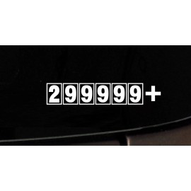 Atlanta Vinyl 8in 299999+ sticker decal JDM ill stance FCK fresh illmotion illest high mileage - Blue