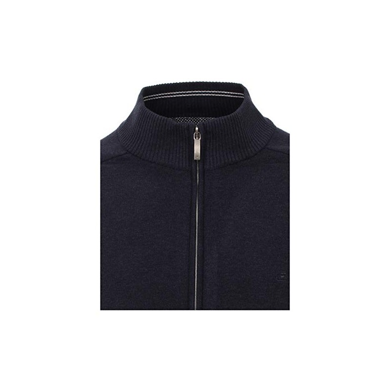 Casamoda Men's Cardigan, Plain with Embroidered Logo, 004450 (Strickjacke) -