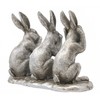 Reflections Silver 3 Wise Hares Figurine By Leonardo