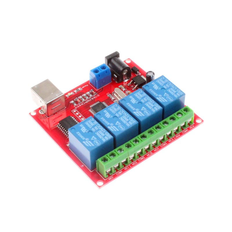 NOYITO 4-Channel 12V Computer USB Control Switch Relay Module Drive-Free