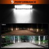 Par 7''faros Led Auxiliares 188w Triple-fila 8000k 34led