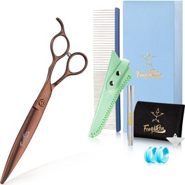 Fengliren High-end Professional Dog Grooming Scissors Pet Grooming Shears 7 Inches Extremely Very Sharp Made Of Stainless Steel Alloy By Hand For Dog Cat Groomer