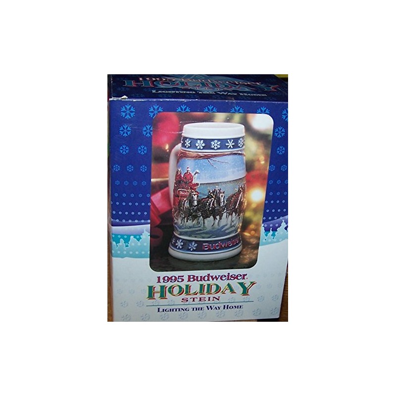 Budweiser Stein - 1995 Holiday Lighting the way Home