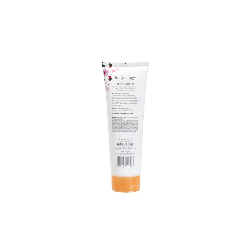 Bodycology Cherry Blossom Moisturizing Body Cream para Mujer, 8 Oz/227