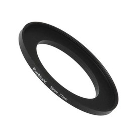 Fotodiox Metal Step Up Ring, Anodized Black Metal 55mm-77mm, 55-77 mm