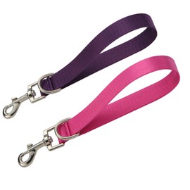 Traffic Dog Leash Dog Training Leash Pet Dog Traffic Grab Handle Dog Grab Tab Training Tab (Rosered & Purple)