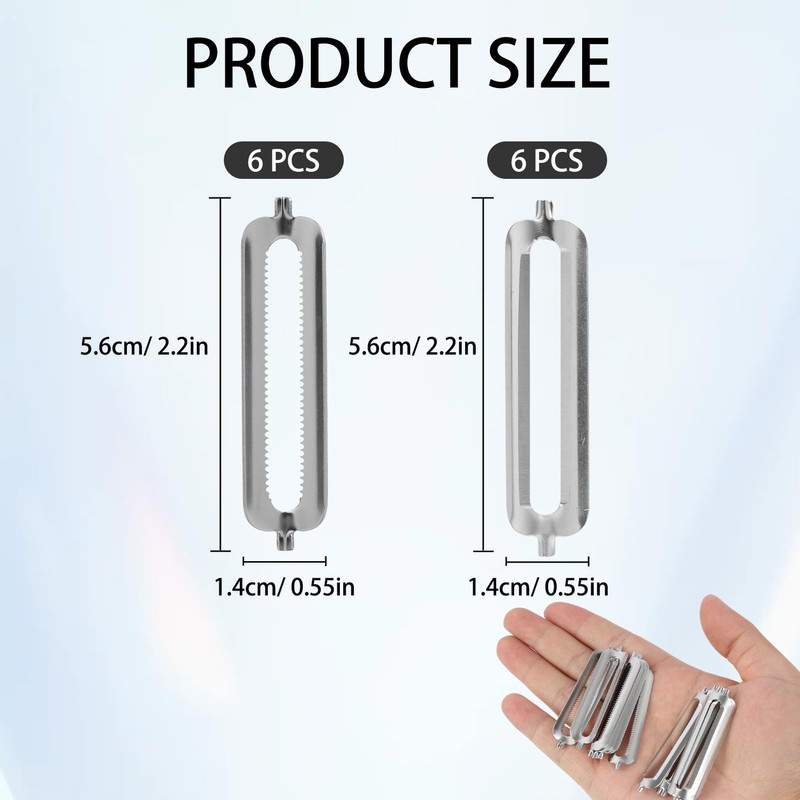 Pack of 12 Peeler Tupper, Replacement Blades for Peeler, Peeler
