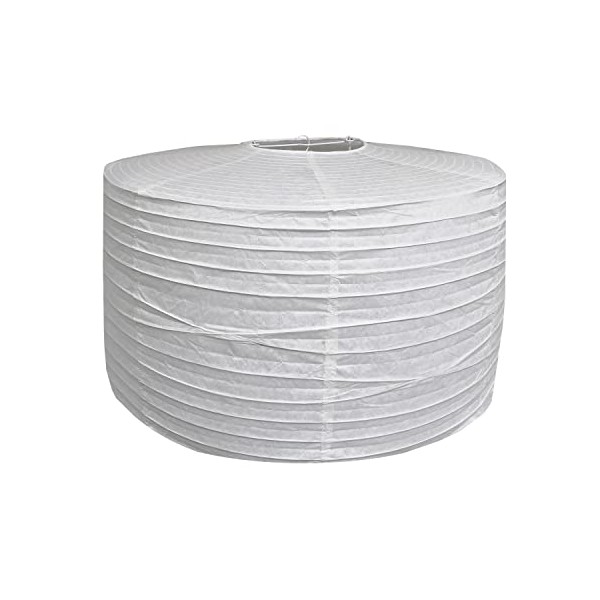 TopAAA White Paper lantern, Paper Lamp Shade, Hanging Paper Drum