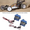 2Pcs 7KG 2065 RC Servo Waterproof Low Noise Gearbox Servo
