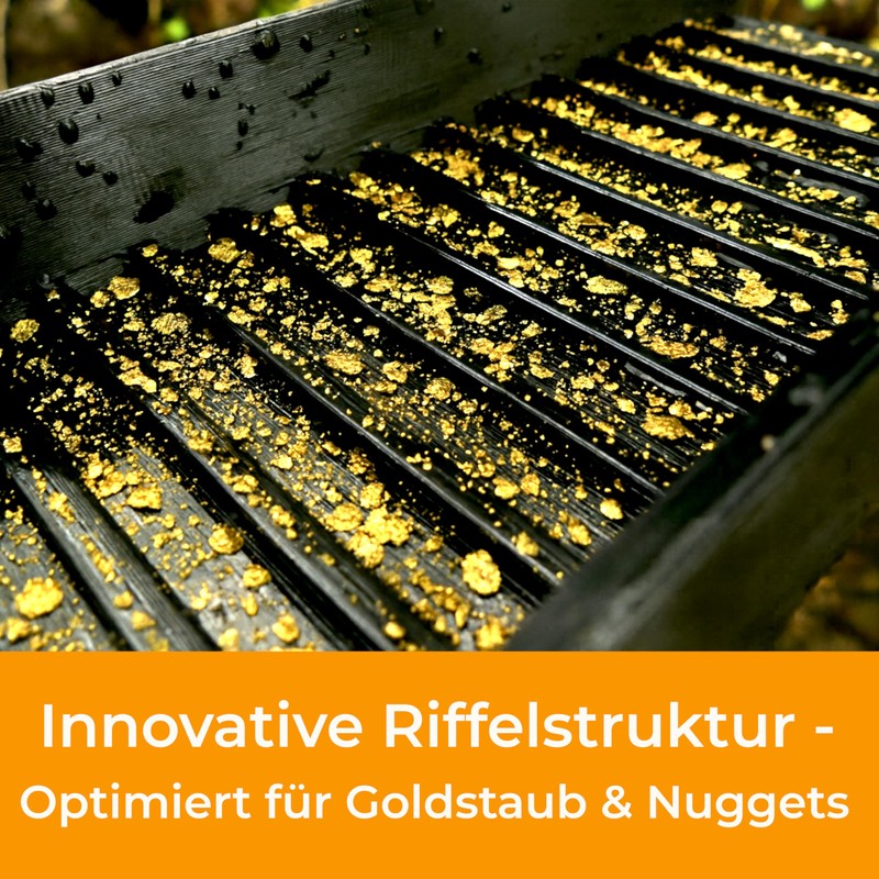 GoldSax Micro Miner, Pocketsluice, Mini Gold Washing Channel, Robust and