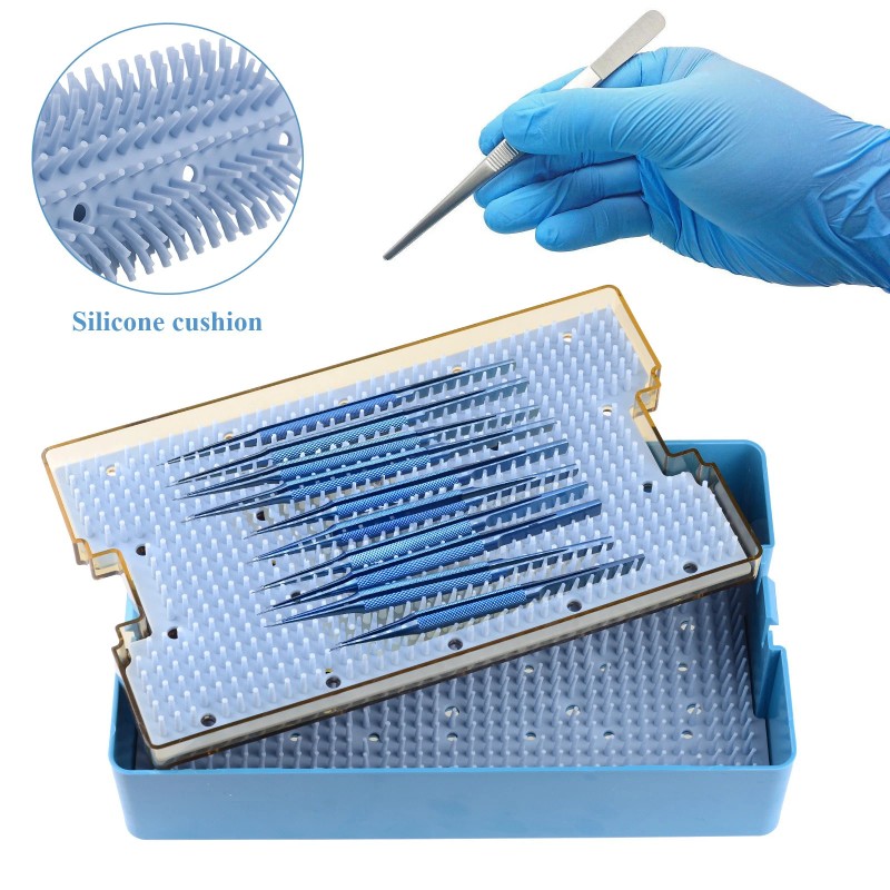 Double-layer Large Autoclavable Sterilization Case Tray Disinfection Box USSTOCK