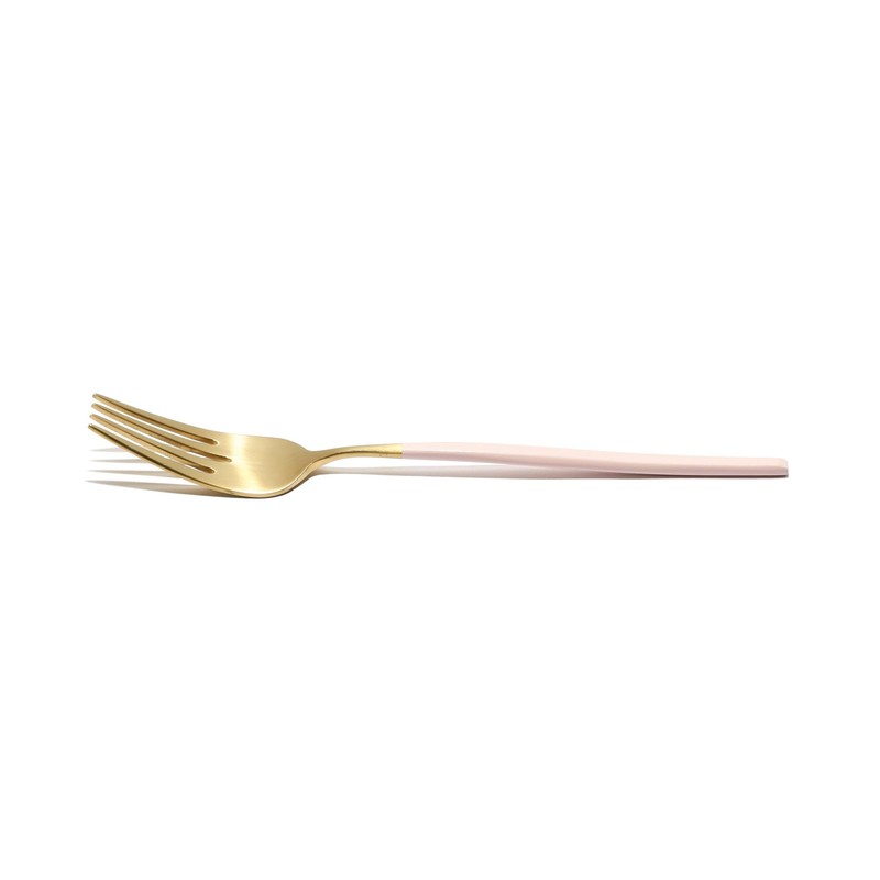 Francfranc Franc Velé Dinner Fork, Gold and Pink