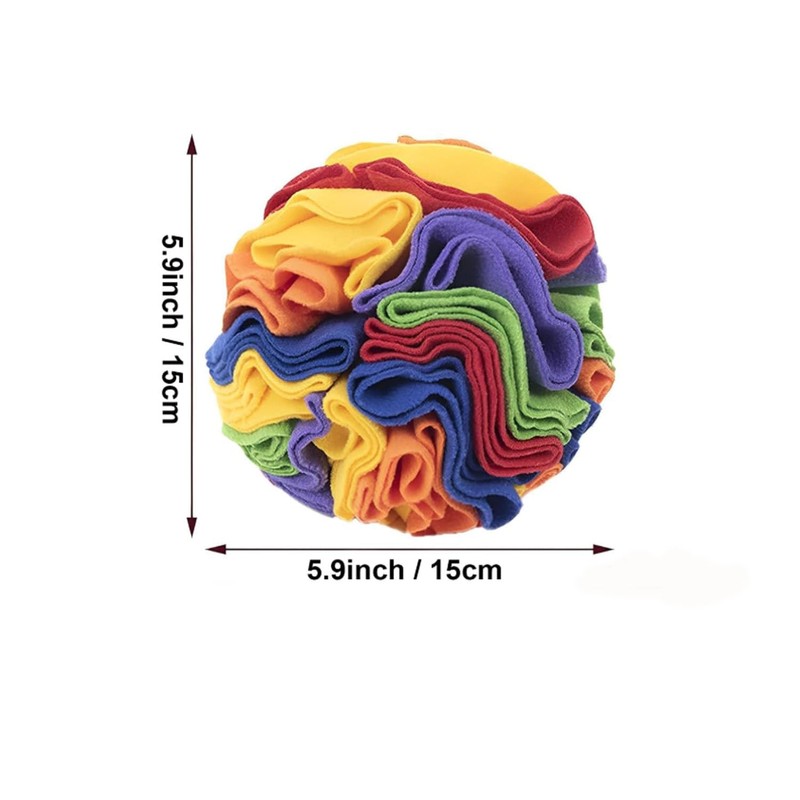 ‌Snuffle Ball Dog Toy, Mental Stimulation & Anxiety Relief Washable