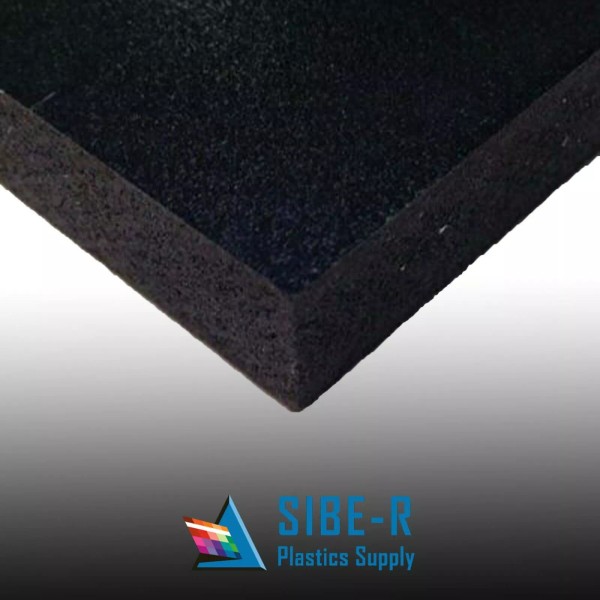 SIBE POLYMERS BLACK CELTEC FOAM BOARD PLASTIC SHEETS 10MM X