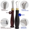 SiiRo 1.5mm Leather Edge Creaser, Stainless Steel Leather Edge Tool