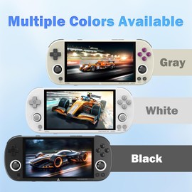 Trimui Smart Pro Retro Handheld Game Console, 5" IPS Screen Portable Game Console with 5000mAhBattery, Built in 128G TF Card &15000 Games,Support WiFi Multiplayer Online Battle (Black，128G)