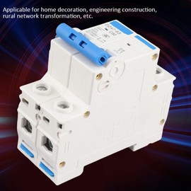 DZ47-63 RCCB Differential Switch Residual Current Circuit Breaker Life-Saving 32A Thermal Breaker Thermal Magnetic Differential, for Home Decoration, Engineering Construction, Network Transformation