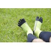 Ergoster Cross Taping Socks, 5-Toe Mid-Length, Running Socks, Lime x
