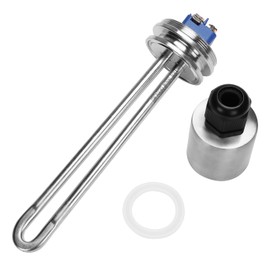 DERNORD 1.5 Inch (OD50.5mm) Tri-clamp Heating Element 120V 1650W Electric Water Heater High Watt Density