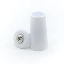 DOJA Barcelona Roller shutter stopper, pack of 20, blind stopper, white, length 60 mm, PVC, roller blind replacement parts, blind accessories, blind stopper, stop for roller shutters
