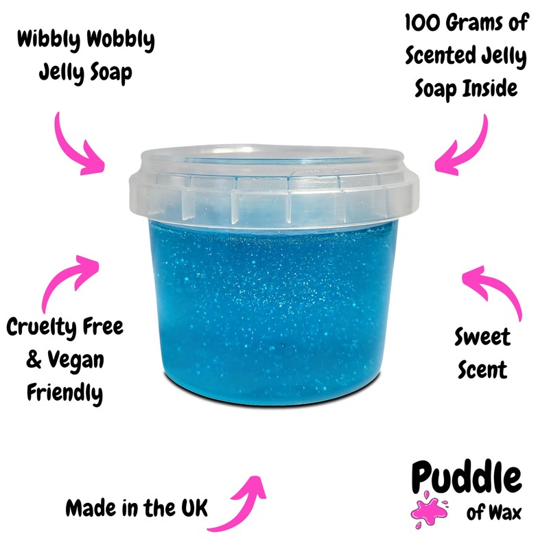 Blue Cotton Candy - Bath & Shower Jelly Soap -