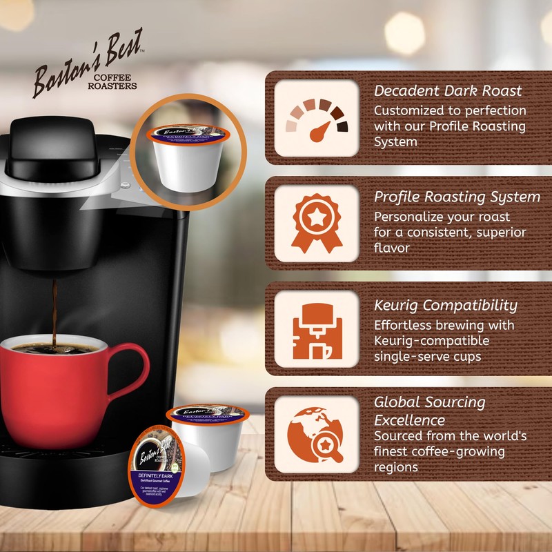 Boston’s Best Coffee - Definitely Dark Roast Coffee, Bold &
