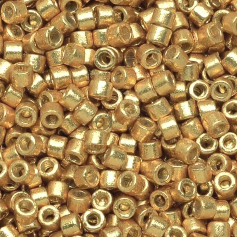 Miyuki abalorio Duracoat de oro galvanizado