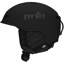 PRET Men's Cynic X2 Durable MIPS Lightweight Goggle Compatible Winter Sports Snowboarding & Skiing Helmet with Removable Ear Covers, Black, Large