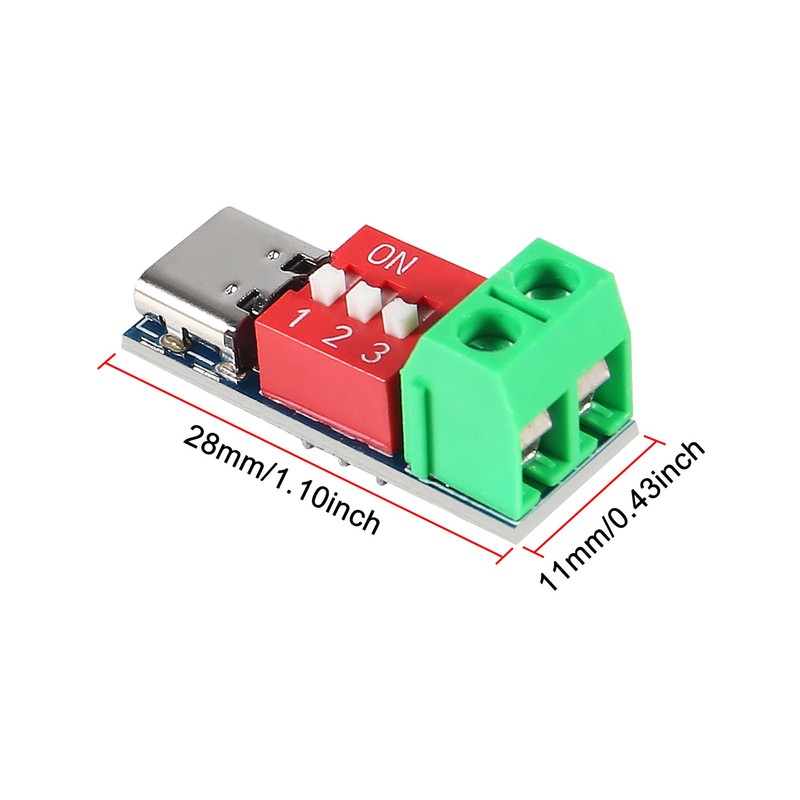 5PCS USB-C PD Trigger Board Module PD/QC Decoy Board Fast