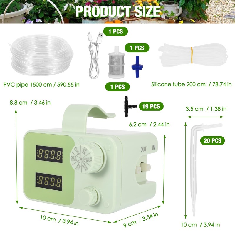 Electronic Irrigation Timer, Automatic Hose Tap Digital Sprinkler Automatic Drip