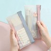 RICISUNG Transparent Pencil Case (Pack of 2) Multi-functional Stationery Storage