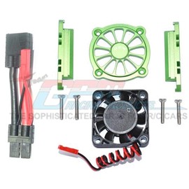 GPM Racing Aluminum Motor Heatsink w/Cooling Fan (9Pcs) Set Green : Maxx