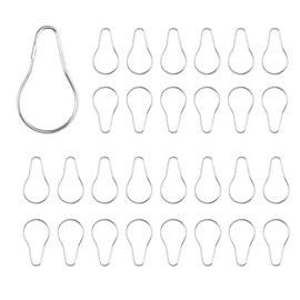 Kowibcl Metal Shower Curtain Hooks Shower Curtain Hooks Rust Proof Metal Shower Curtain Rings Stainless Steel Hanging Clips and Hooks,Practical Reusable Shower Curtain Hangers, Set of 30,Silver