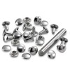 Prym 403150 Hollow Rivets Silver 3-4 mm Pack of 20