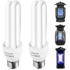 2 Pieces Bug Zapper Light Bulb 2U Type E27 20W