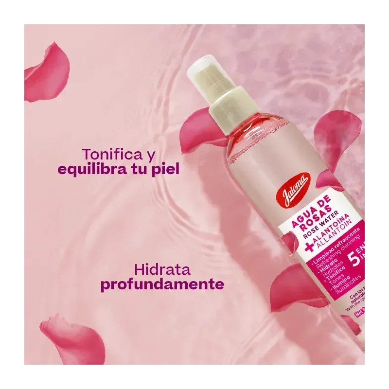 Jaloma Tónico Agua de Rosas Antioxidante para Todo Tipo de
