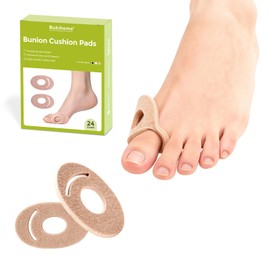 Bukihome Felt Bunion Pads - Bunion Relief & Cushions, Corn Pads for Toes, Callus Pads & Metatarsal Cushion, Alleviates Shoe Friction, Wear with Shoes, for Men & Women, 24 Count